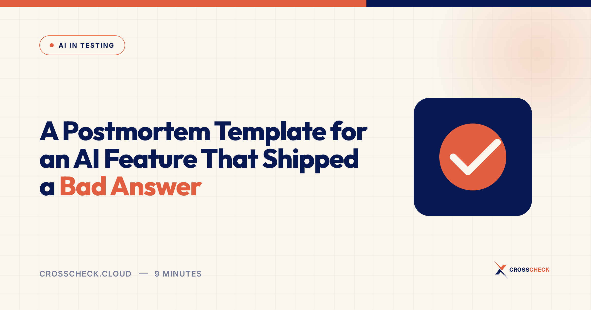 A Postmortem Template for an AI Feature That Shipped a Bad Answer