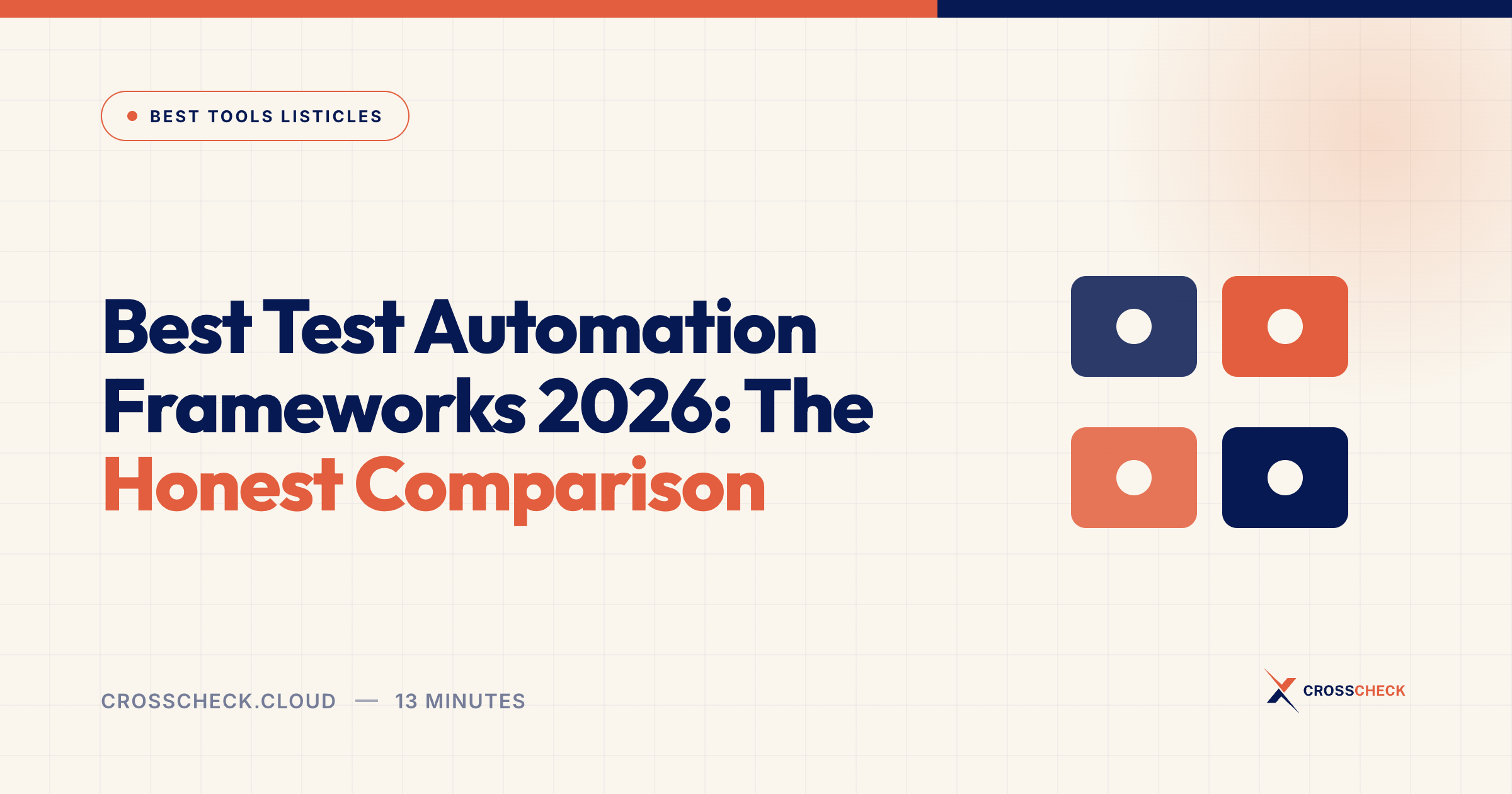 Best Test Automation Frameworks 2026: The Honest Comparison