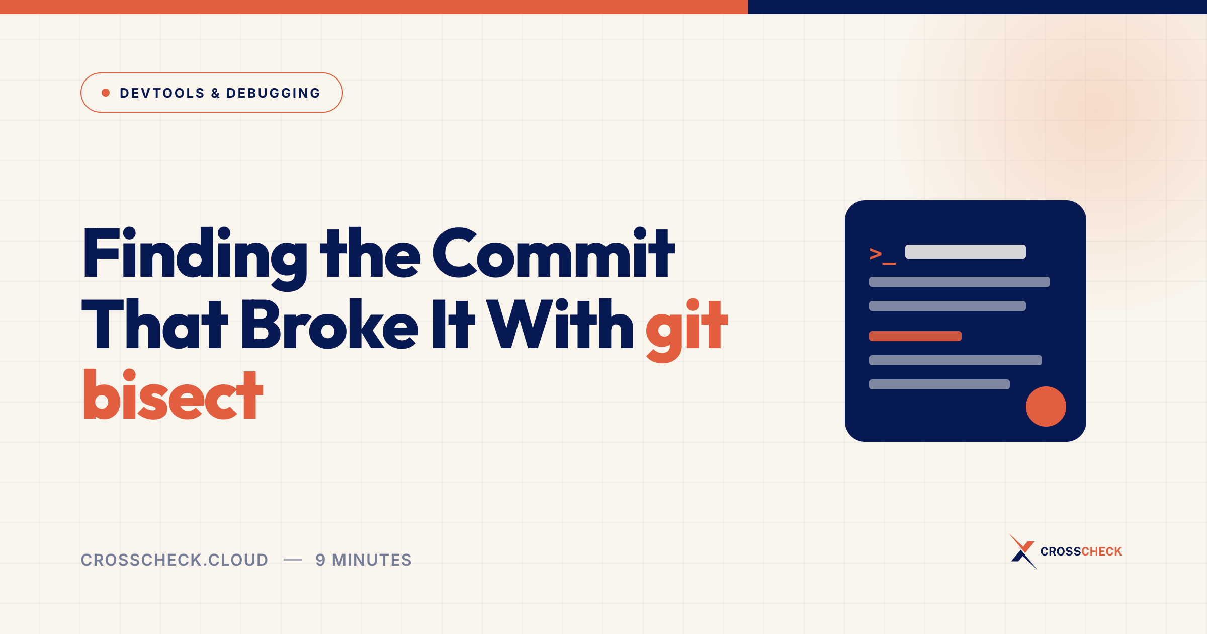 Finding the Commit That Broke It With git bisect