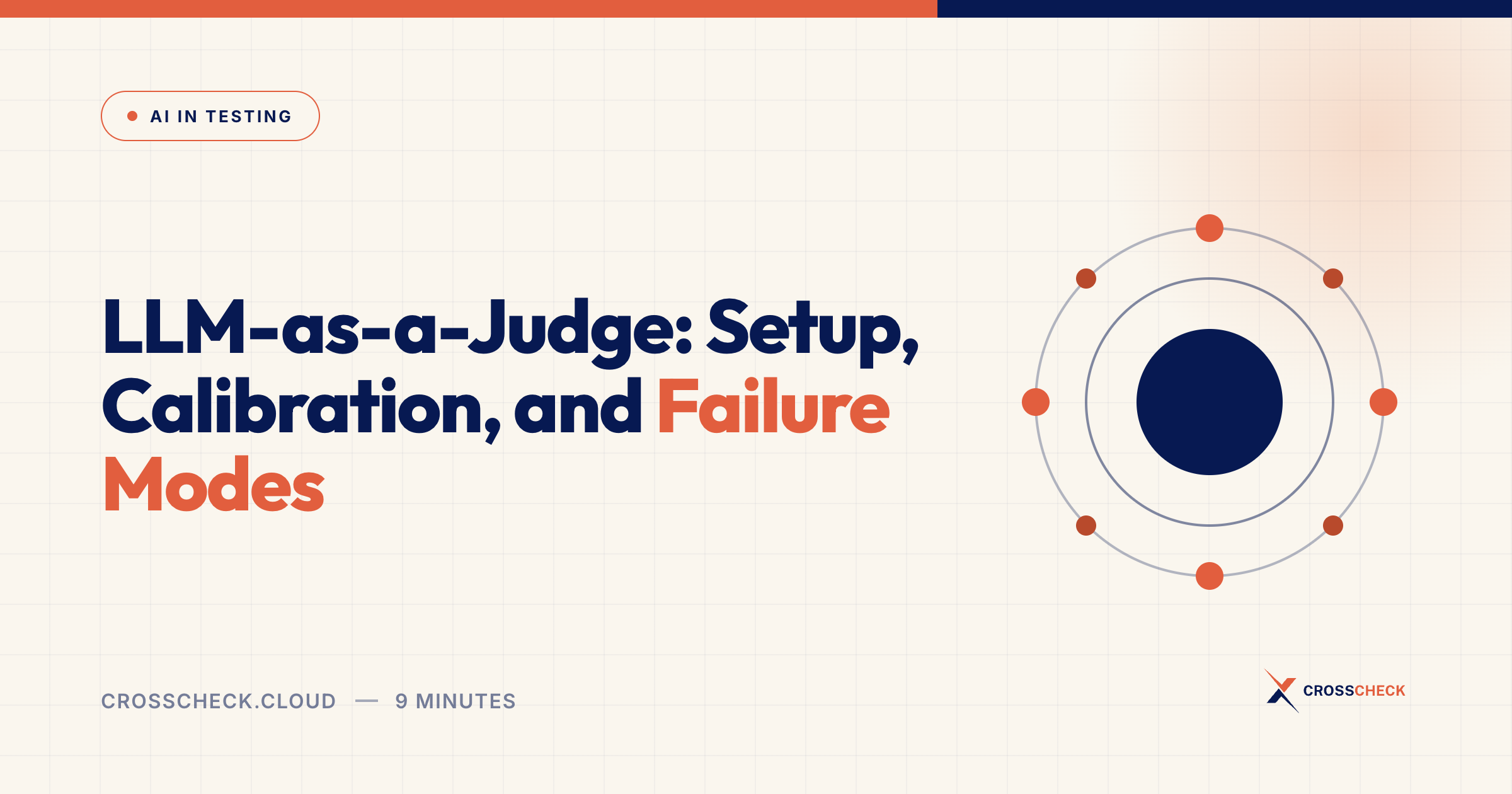 LLM-as-a-Judge: Setup, Calibration, and Failure Modes