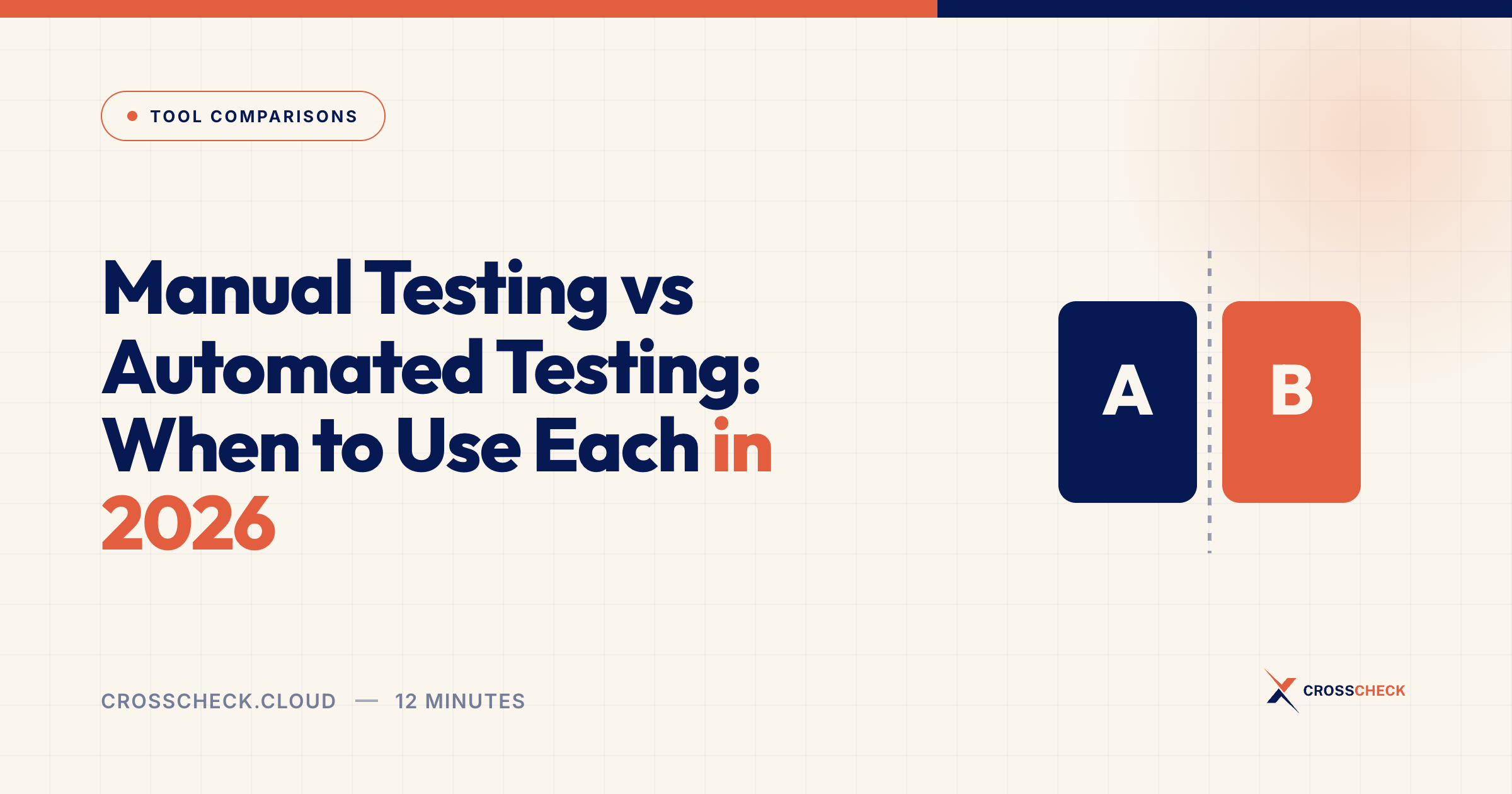 Manual Testing vs Automated Testing: When to Use Each in 2026