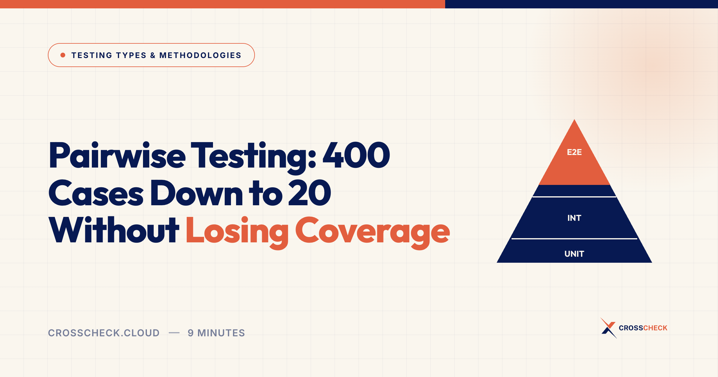 Pairwise Testing: 400 Cases Down to 20 Without Losing Coverage
