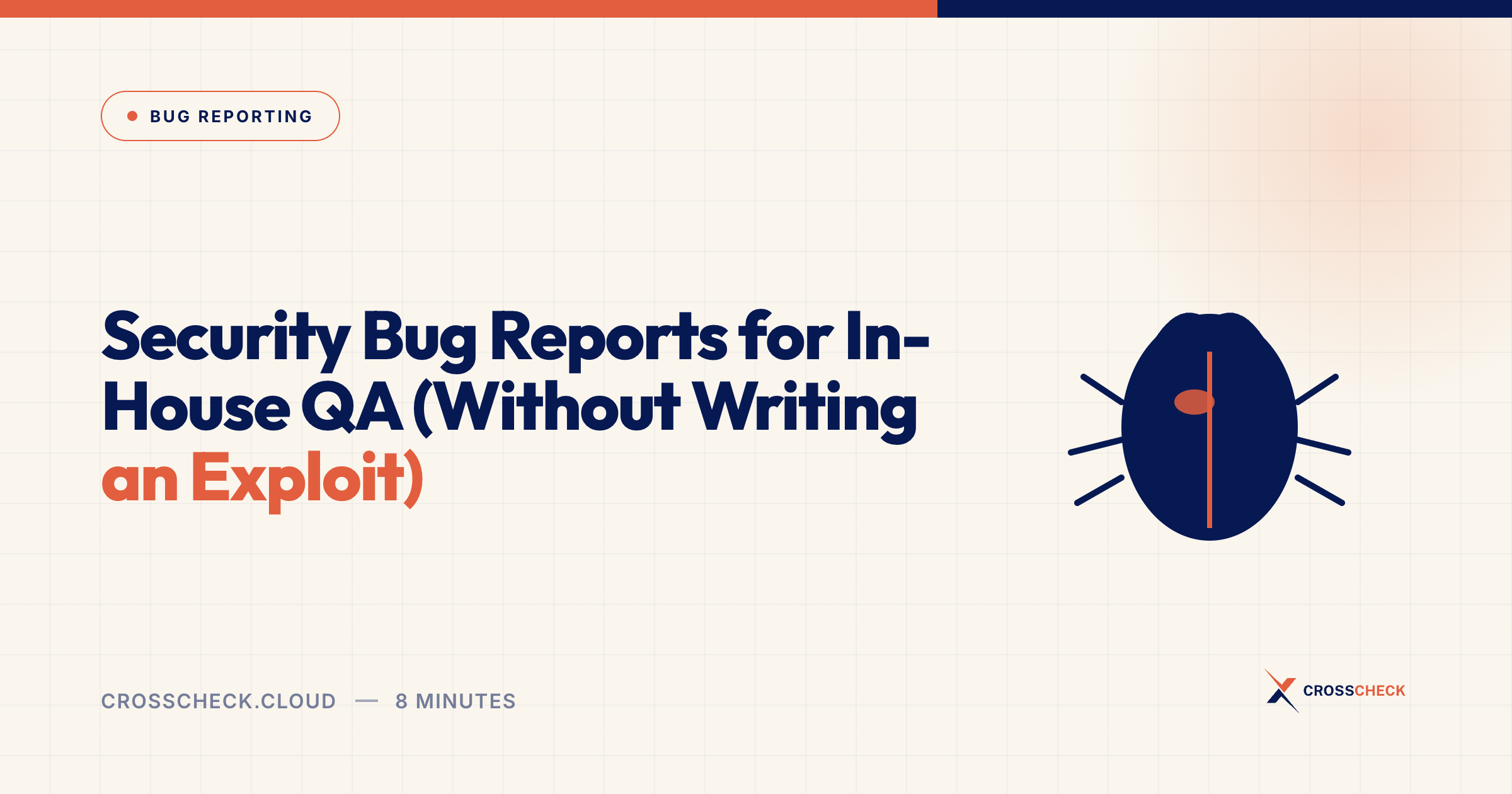 Security Bug Reports for In-House QA (Without Writing an Exploit)