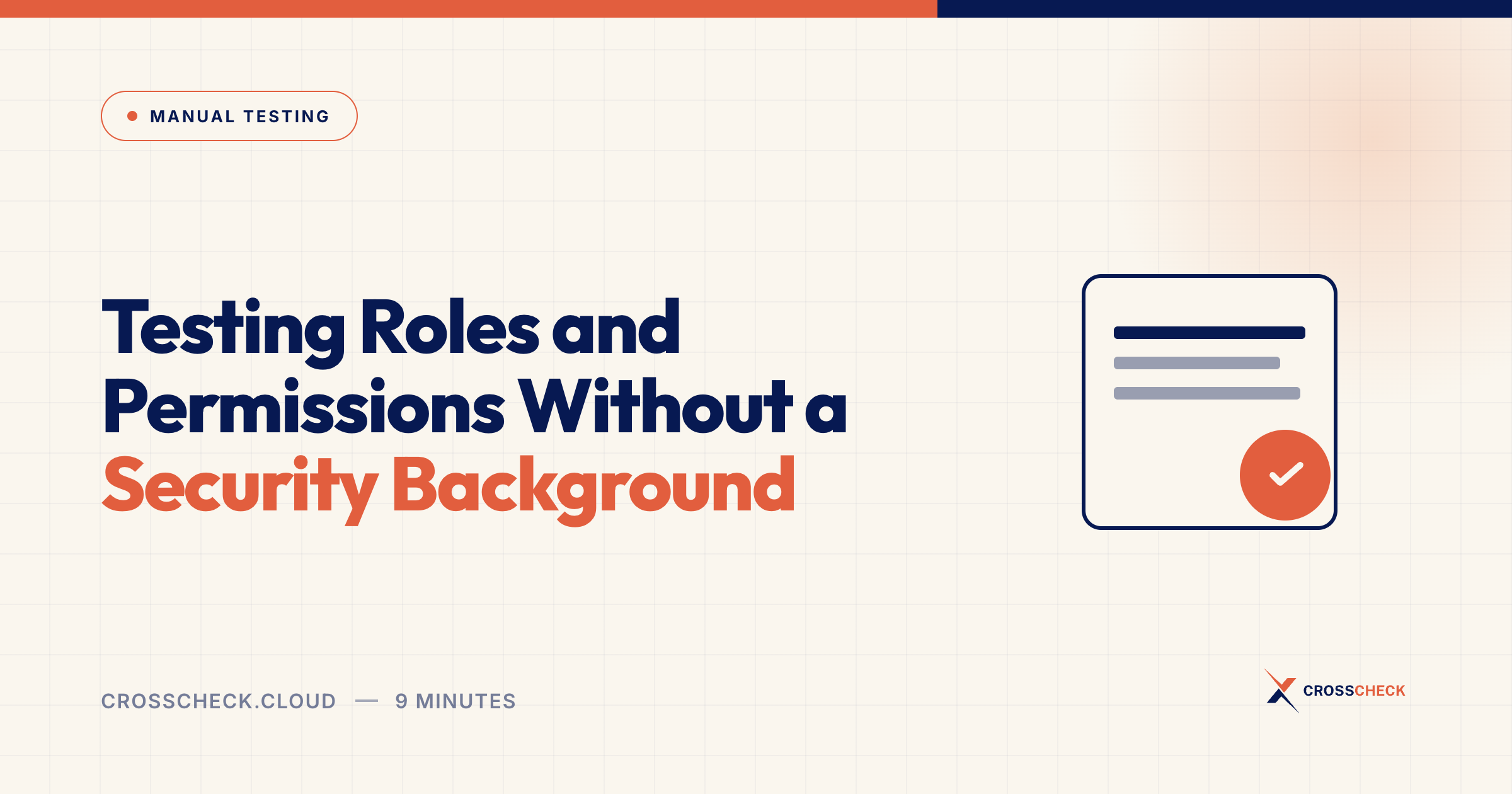 Testing Roles and Permissions Without a Security Background