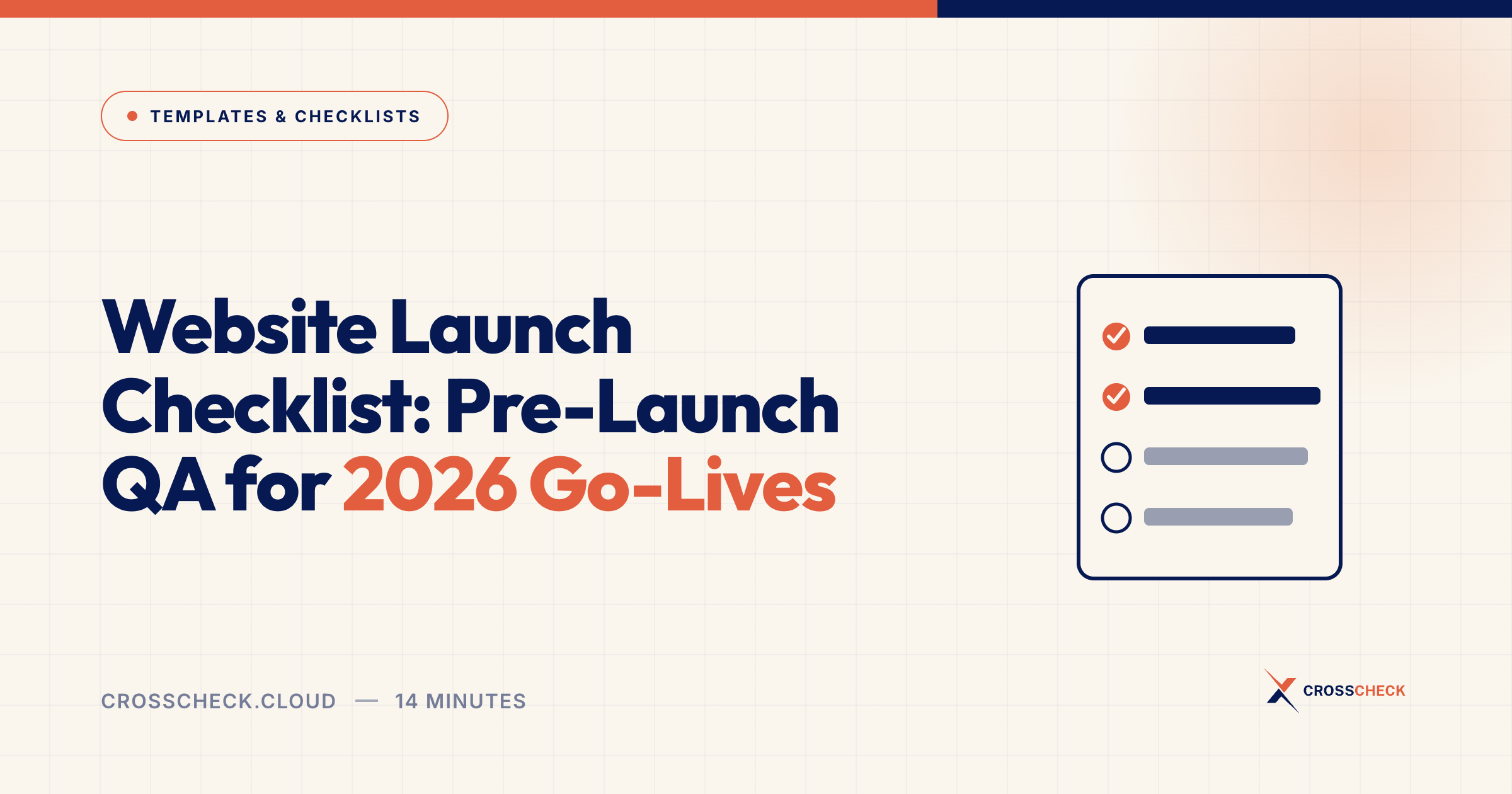 Website Launch Checklist: Pre-Launch QA for 2026 Go-Lives