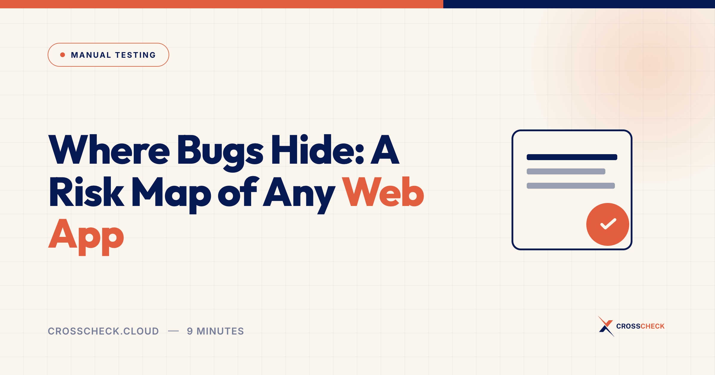 Where Bugs Hide: A Risk Map of Any Web App